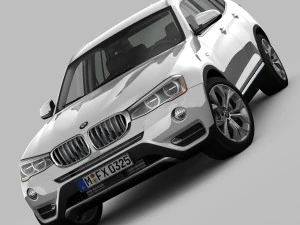 bmw x3 f25 xline 2015 3D Model