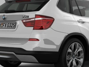 bmw x3 f25 xline 2015 3D Model