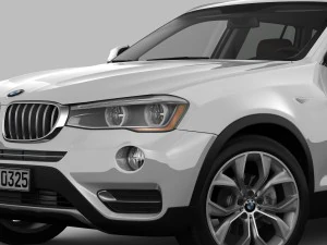 bmw x3 f25 xline 2015 3D Model