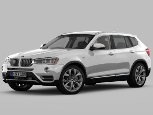 bmw x3 f25 xline 2015 3D Модель