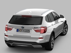 bmw x3 f25 xline 2015 3D Модель