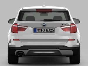 bmw x3 f25 xline 2015 3D Модель