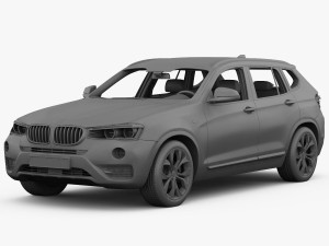 bmw x3 f25 xline 2015 3D Модель