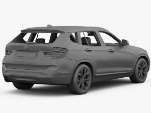 bmw x3 f25 xline 2015 3D Модель