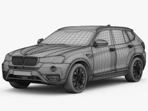 bmw x3 f25 xline 2015 3D Model