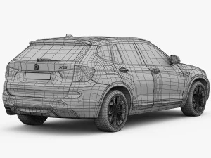 bmw x3 f25 xline 2015 3D Model