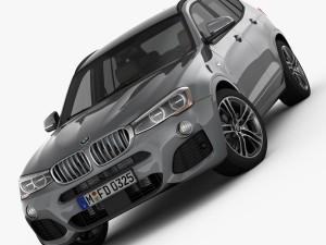bmw x3 f25 m sport package 2015 3D Model