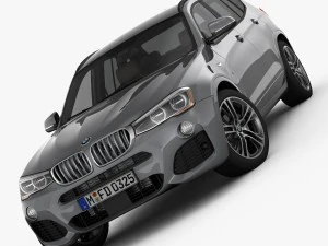 bmw x3 f25 m sport package 2015 3D Model