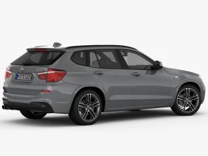 bmw x3 f25 m sport package 2015 3D Model