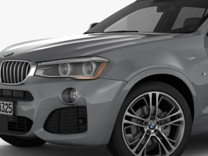 bmw x3 f25 m sport package 2015 3D Model
