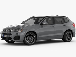bmw x3 f25 m sport package 2015 3D Model