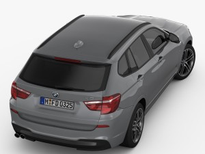 bmw x3 f25 m sport package 2015 3D Model