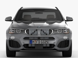 bmw x3 f25 m sport package 2015 3D Model