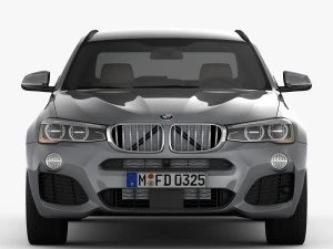 bmw x3 f25 m sport package 2015 3D Model