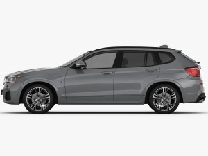 bmw x3 f25 m sport package 2015 3D Model