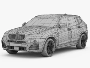 bmw x3 f25 m sport package 2015 3D Model