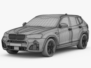 bmw x3 f25 m sport package 2015 3D Model