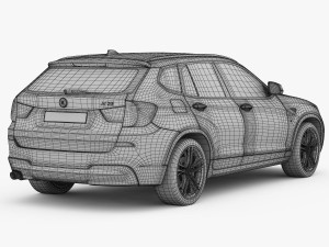 bmw x3 f25 m sport package 2015 3D Model