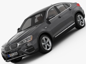 bmw x4 f26 xline 2015 3D Model