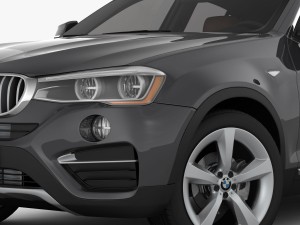 bmw x4 f26 xline 2015 3D Модель