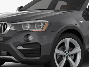 bmw x4 f26 xline 2015 3D Model