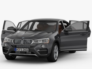 bmw x4 f26 xline 2015 3D Модель
