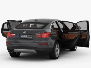 bmw x4 f26 xline 2015 3D Model