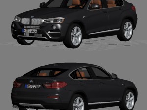 bmw x4 f26 xline 2015 3D Модель