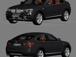 bmw x4 f26 xline 2015 3D Model