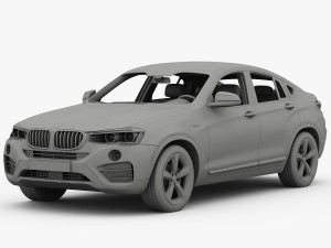 bmw x4 f26 xline 2015 3D Модель
