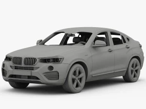 bmw x4 f26 xline 2015 3D Model