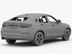 bmw x4 f26 xline 2015 3D Модель