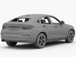 bmw x4 f26 xline 2015 3D Model