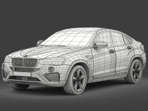 bmw x4 f26 xline 2015 3D Model