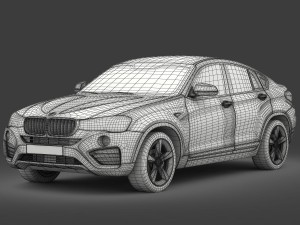 bmw x4 f26 xline 2015 3D Модель