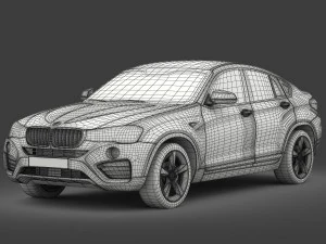 bmw x4 f26 xline 2015 3D Model