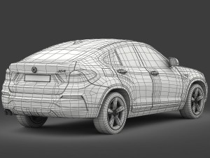 bmw x4 f26 xline 2015 3D Модель