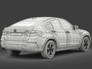 bmw x4 f26 xline 2015 3D Model