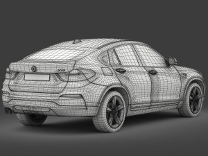 bmw x4 f26 xline 2015 3D Модель