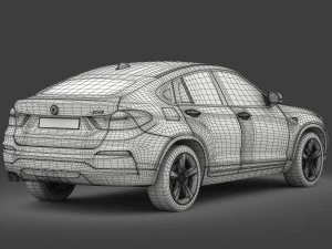 bmw x4 f26 xline 2015 3D Model