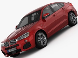 bmw x4 f26 m sport package 2015 3D Model