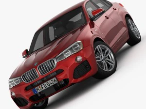 bmw x4 f26 m sport package 2015 3D Model