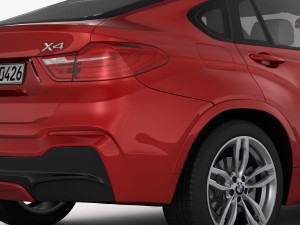 bmw x4 f26 m sport package 2015 3D 모델
