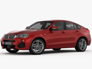 bmw x4 f26 m sport package 2015 3D Model