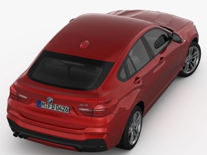 bmw x4 f26 m sport package 2015 3D 모델