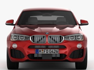 bmw x4 f26 m sport package 2015 3D 모델