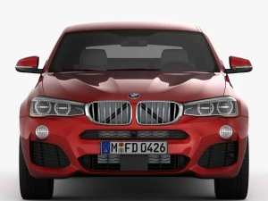 bmw x4 f26 m sport package 2015 3D Model