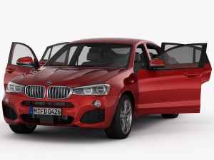 bmw x4 f26 m sport package 2015 3D 모델