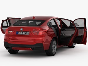 bmw x4 f26 m sport package 2015 3D 모델