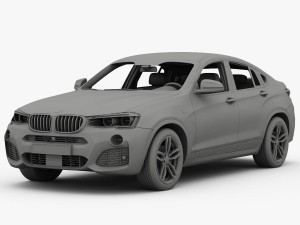 bmw x4 f26 m sport package 2015 3D 모델